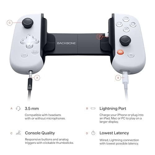 Backbone One for iPhone PlayStation Edition White Lightning Gamepad PC - image 2