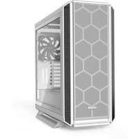 White be quiet! Silent Base 802 Window Midi Tower with hexagonal mesh front and side window panel.