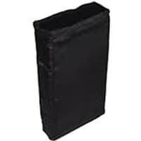 Black Biamp EasyConnect EC-CBL-BG cable bag with rectangular shape and soft fabric texture.
