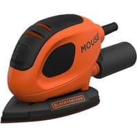 Orange Black & Decker detail sander with black grip, triangular sanding pad, and 11000 RPM motor.