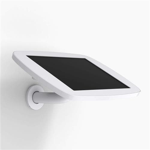 White Bouncepad Branch tablet holder for Apple iPad 7th Gen 10.2 (2019) with a sleek, angled design and exposed front for easy access and visibility.