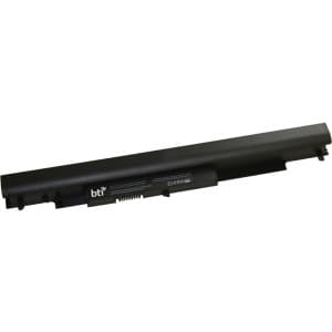 Black lithium-ion replacement battery for HP laptops, featuring a sleek design with a BTI logo, designed for models 240 G4, 245 G4, 246 G4, and 250 G4.