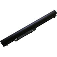Black BTI 4-cell 40Wh laptop battery, cylindrical shape, compatible with HP models, 18-month warranty label.