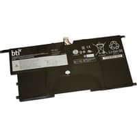 BTI 45N1702 compatible 43Wh 4-cell black battery for Lenovo Thinkpad X1 Carbon G2 with label and connector wires.