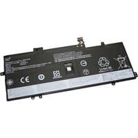 Black rectangular BTI 4-cell battery with white text and symbols for Lenovo X1 Yoga G4 G5, 51Wh capacity.