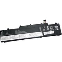 Black BTI 3-cell battery for Lenovo ThinkPad E14 G4, 45Wh, rectangular with white label and connector wires.