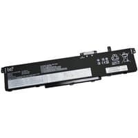 Black BTI 6-cell battery for Lenovo ThinkPad with white labels and connection ports on the side.