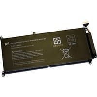 Black BTI 3-cell lithium battery for HP ENVY, rectangular with white connector and printed specifications.