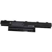 Black BTI notebook battery, rectangular with text and certification symbols on top.