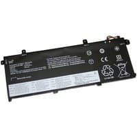 Black BTI L18C3P71 51Wh 3-cell battery for Lenovo P14S T490 with white text and symbols on surface.