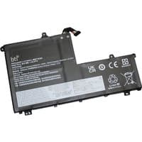 Black BTI 43.5Wh 3-cell battery for Lenovo ThinkBook 15 G2 with white label and connector cable.