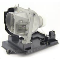 Projector lamp assembly for NEC NP-U300X, featuring a silver housing, clear bulb, and black mounting base.