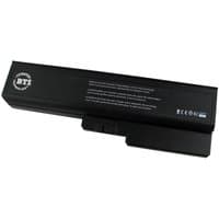 Black BTI 48Wh 6-cell laptop battery for Lenovo Ideapad with white text and certification symbols on the casing.