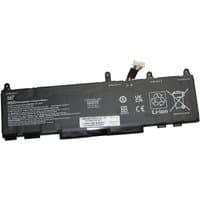 Black BTI 3-cell lithium battery with white text and connector for HP Elite X360, Elitebook, and Zbook models.