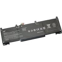 Black BTI 42.75Wh 3-cell battery for HP ProBook with white text and connector wires on top edge.