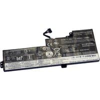 Black BTI 24Wh 3-cell battery with connector cable, labeled for Lenovo Thinkpad T470, featuring safety icons.