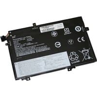 Black BTI 45Wh 3-cell battery with white text and symbols for Lenovo ThinkPad models, rectangular shape.