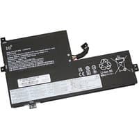 Black BTI 47Wh 3-cell battery for Lenovo Chromebook, rectangular with white text and connector cable.