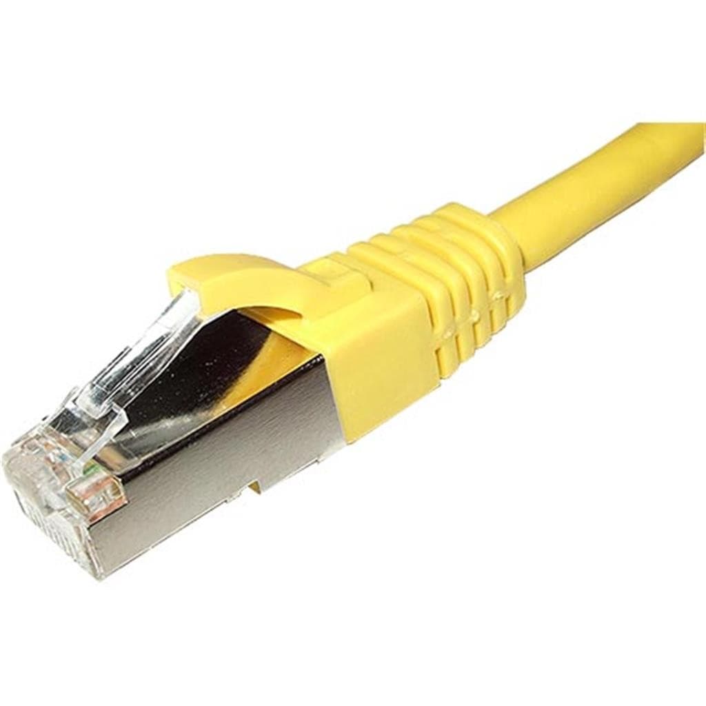 Cablenet 1m Cat6a RJ45 Yellow S/FTP LSOH 26AWG Snagless Booted Patch L - image 3