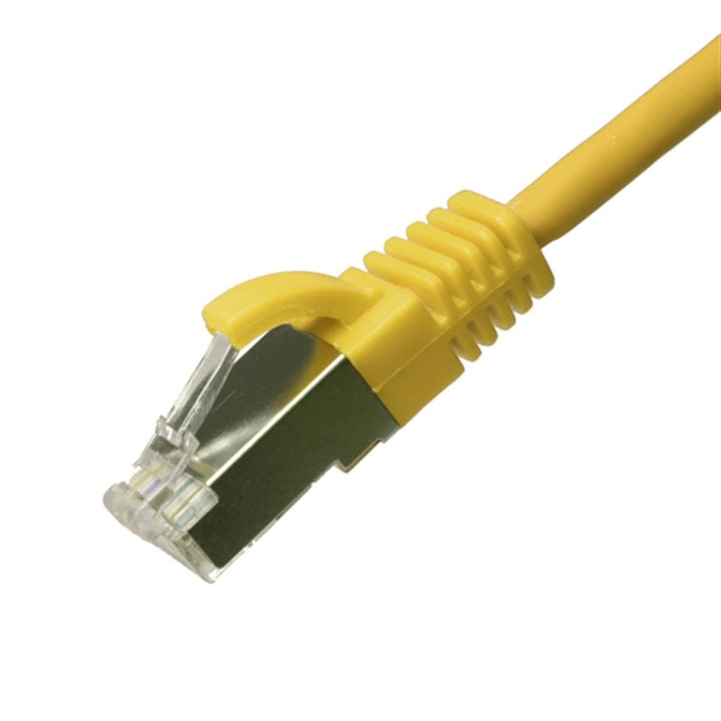 Cablenet 1m Cat6a RJ45 Yellow U/FTP LSOH 30AWG Slim Snagless Booted Pa - image 3