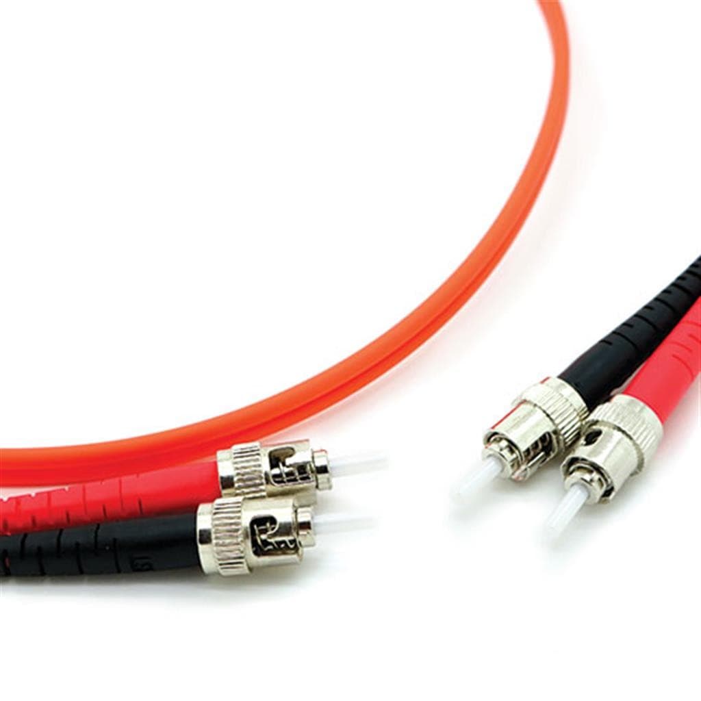 Cablenet 1m OM1 62.5/125 ST-ST Duplex Orange LSOH Fibre Patch Lead - image 3