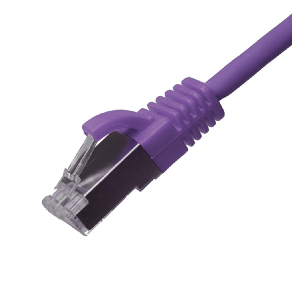 Cablenet 2.5m Cat6a RJ45 Violet U/FTP LSOH 30AWG Slim Snagless Booted - image 3
