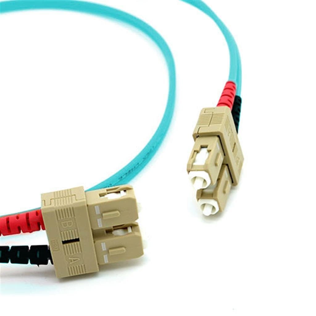 Cablenet 2m OM3 50/125 SC-SC Duplex Aqua LSOH Fibre Patch Lead - image 3
