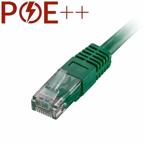 Green 3m Cat6 RJ45 Ethernet cable with a flush moulded boot and PVC material, featuring a transparent connector and 24AWG wire gauge, designed for high-speed networking.