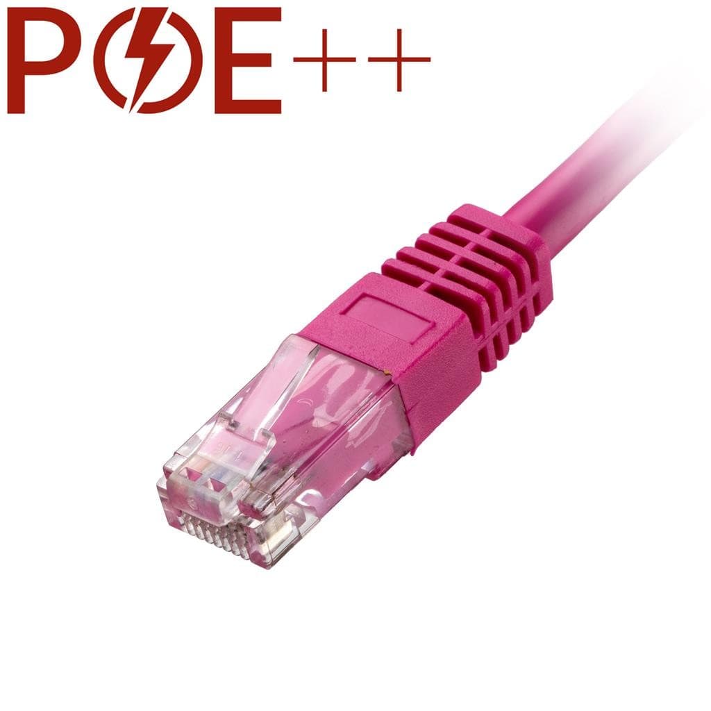 Cablenet 3m Cat6 RJ45 Pink U/UTP PVC 24AWG Flush Moulded Booted Patch - image 2