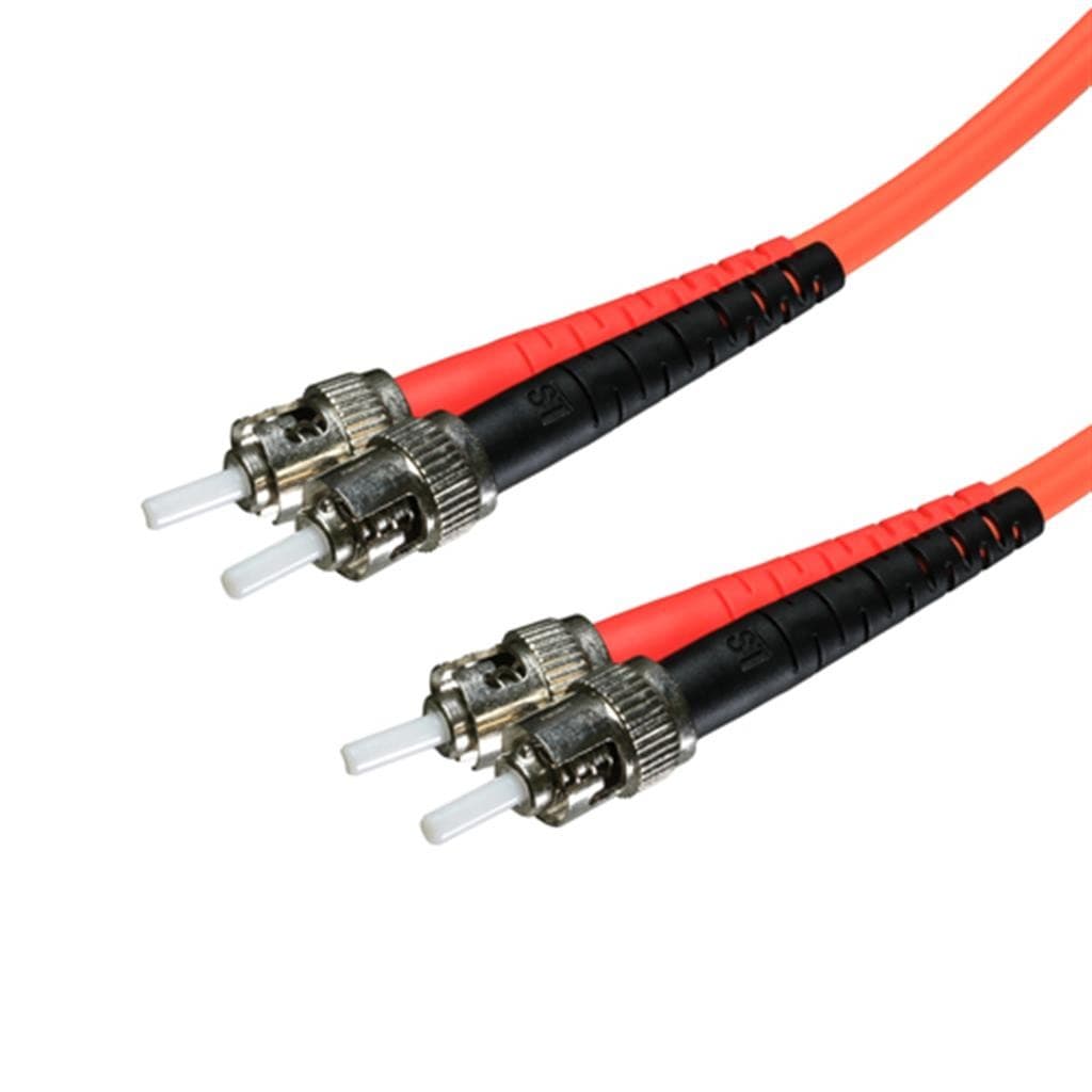 Cablenet 3m OM1 62.5/125 ST-ST Duplex Orange LSOH Fibre Patch Lead - image 2
