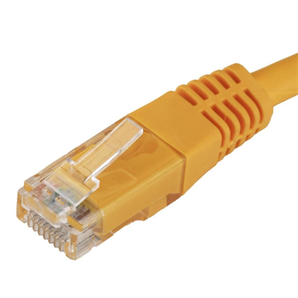 Cablenet 4m Cat6 RJ45 Yellow U/UTP PVC 24AWG Flush Moulded Booted Patc - image 2