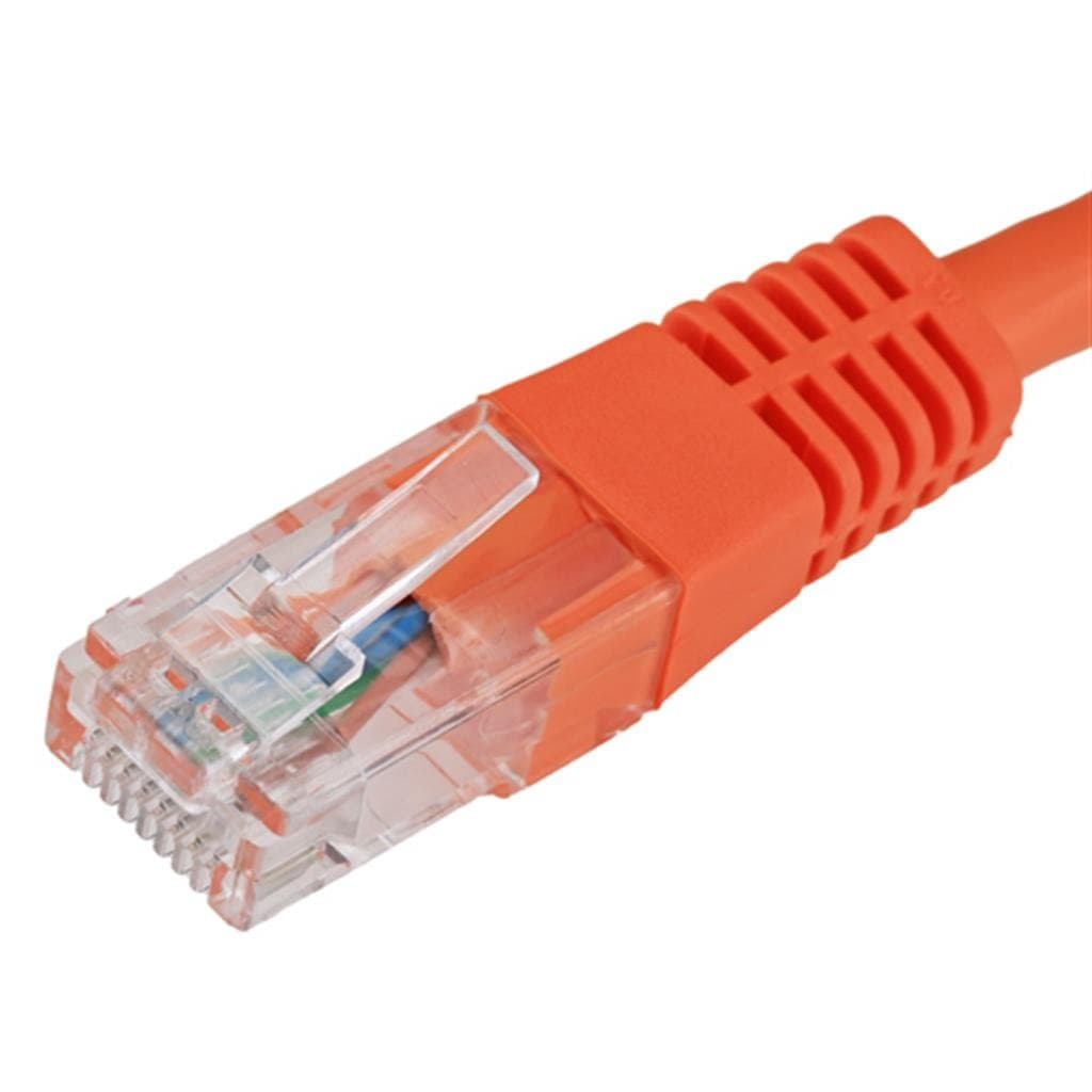Cablenet 5m Cat6 RJ45 Orange U/UTP PVC 24AWG Flush Moulded Booted Patc - image 3