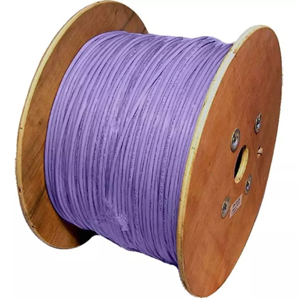 Cablenet Cat6a Violet S/FTP LSOH 26AWG Stranded Patch Cable 500m Reel - image 2