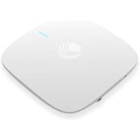 White Cambium Networks cnPilot e410 wireless access point with sleek square design and subtle logo on top.