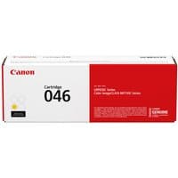 Canon 046 Original Yellow toner cartridge in white box with red accents and Canon branding.