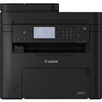 Black Canon i-SENSYS MF275dw laser printer with digital display and keypad, featuring a compact, multifunctional design.
