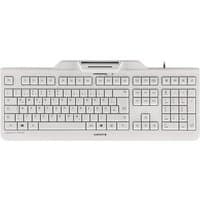 Grey Cherry KC 1000 SC USB QWERTY keyboard with numeric keypad and integrated smart card reader.
