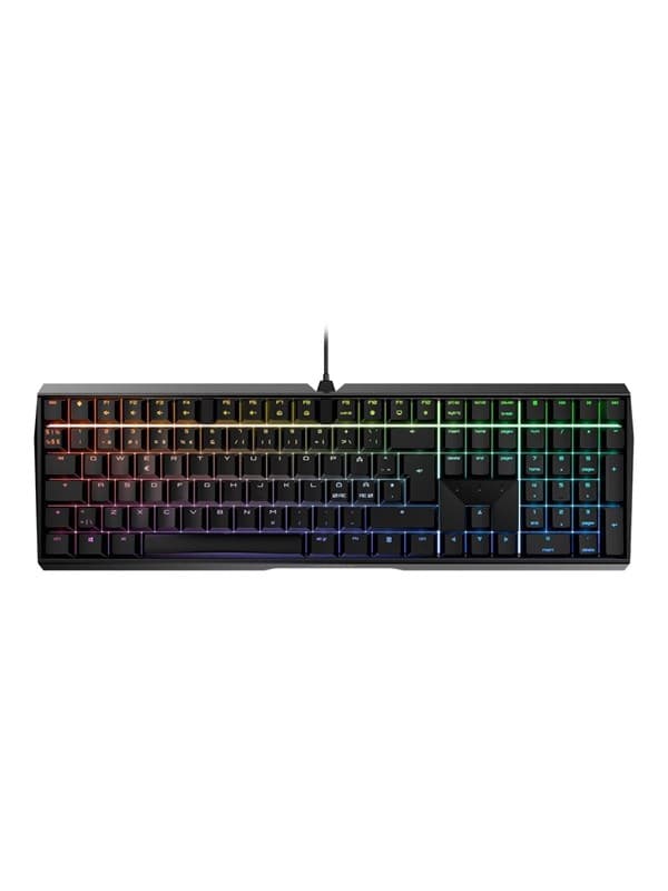 Nordic black Cherry MX Board 3.0 S gaming keyboard features a sleek design with customizable RGB backlighting and mechanical keys for enhanced performance.