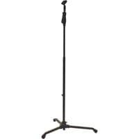 Black Chord adjustable microphone stand with tripod base and telescopic arm.