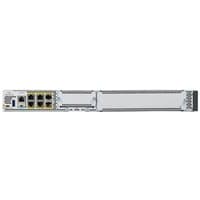 Cisco C8300-1N1S-4T2X wired router, silver, multiple Ethernet ports, compact design, 10 Gigabit and Fast Ethernet.