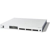 Cisco Catalyst 1300-24XTS switch, white, 12-port 10G copper, 12x10GE, rectangular, compact design.