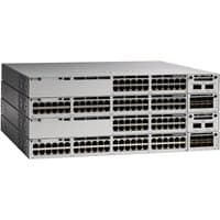 Grey Cisco Catalyst C9300X-12Y-A network switch, managed L3, multiple Ethernet ports, stackable design.