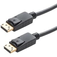 Black connektgear 10m V1.4 8K DisplayPort cable with gold-plated connectors and textured grips.