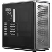 Silver Cooler Master MasterFrame 600 Midi Tower with mesh front panel, tempered glass side, and modular design.