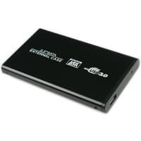Black CoreParts 2.5" storage drive enclosure with USB 3.0 and SATA logos on top.