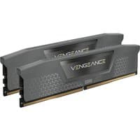 Corsair Vengeance DDR5 memory module, 16 GB, 2 x 8 GB, gray heat spreader with Vengeance logo, gold connectors.