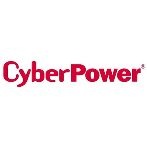 Black CyberPower VP700EILCD Uninterruptible Power Supply with a digital LCD display, 0.7 KVA capacity, 390 W output, and six AC outlets for reliable power backup.
