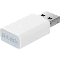 White D-Link AX900 Wi-Fi 6 USB adapter with compact rectangular design and subtle branding on the end.
