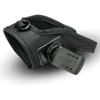 Black mesh Datalogic PC-P090 barcode reader accessory with adjustable strap and buckle.