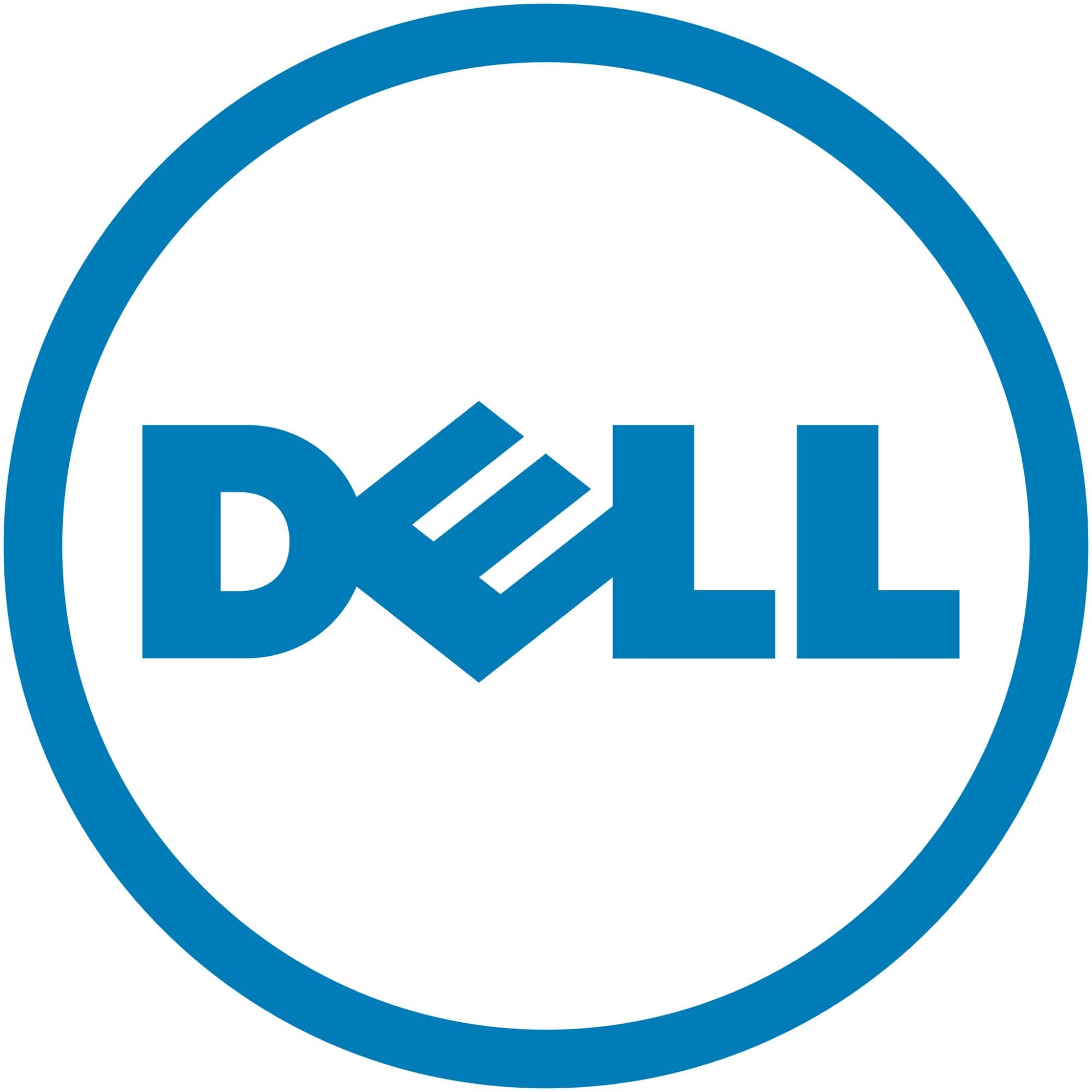 Black laptop battery with a sleek design, featuring the DELL logo prominently on the side, designed for compatibility with Dell laptops.